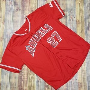 MLB PROMO MIKE TROUT JERSEY SIZE YOUTH XL